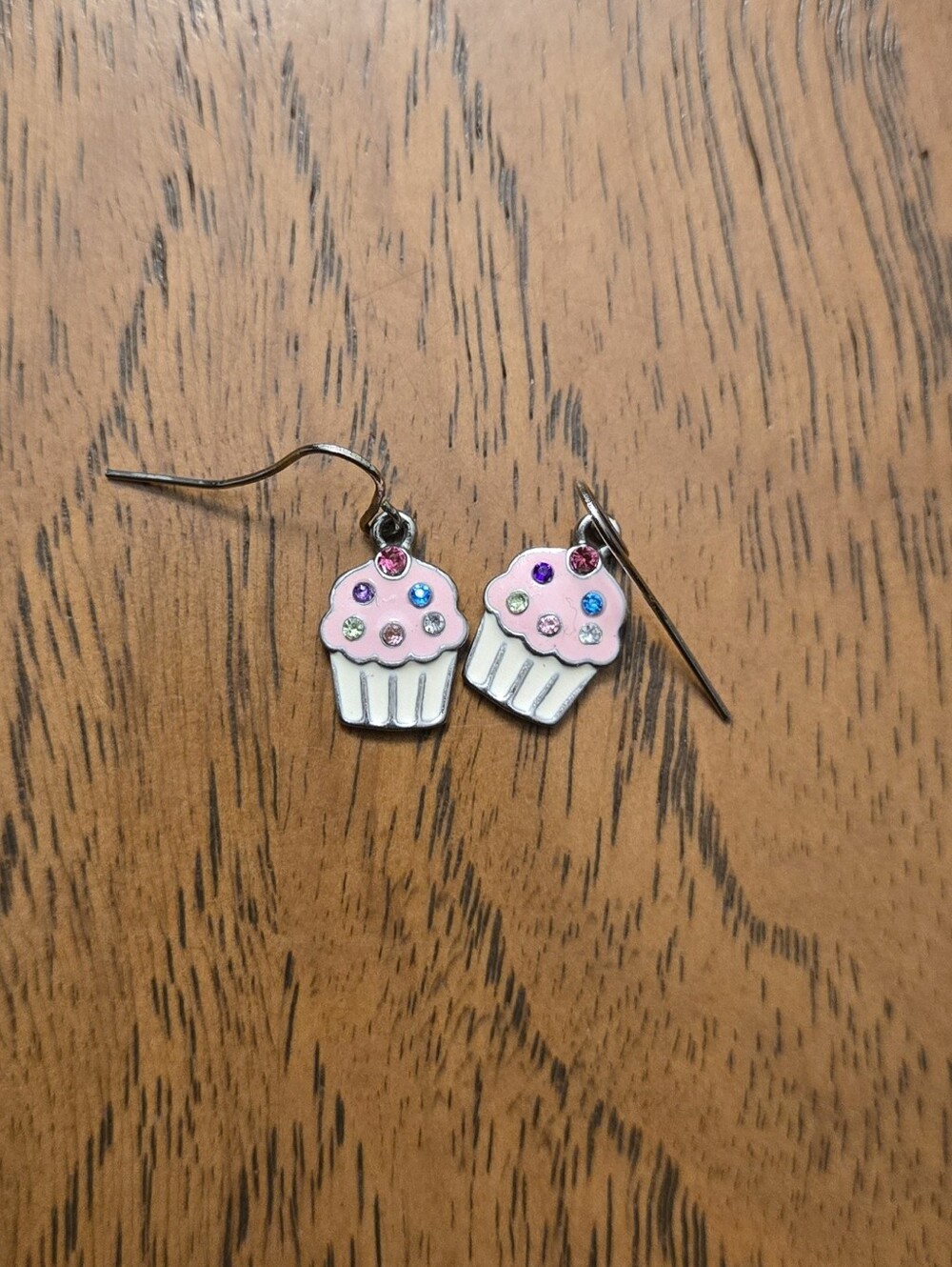 Pink Cupcake Dangle Earrings